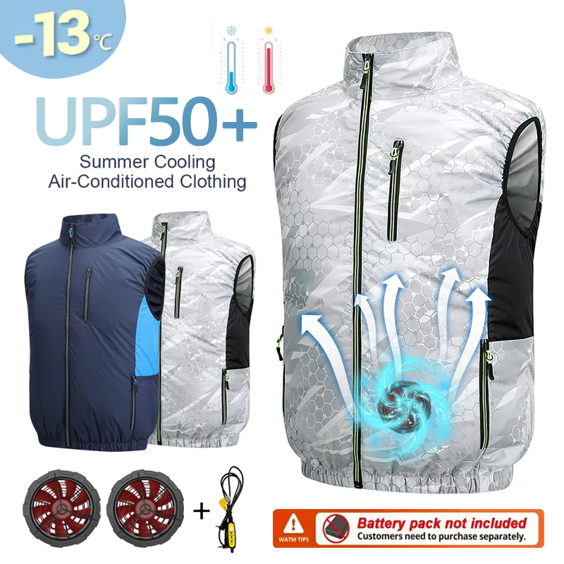 Fan Vest, Fan Jacket for Men a - Yours Clothing Summer Jackets 评论和价格