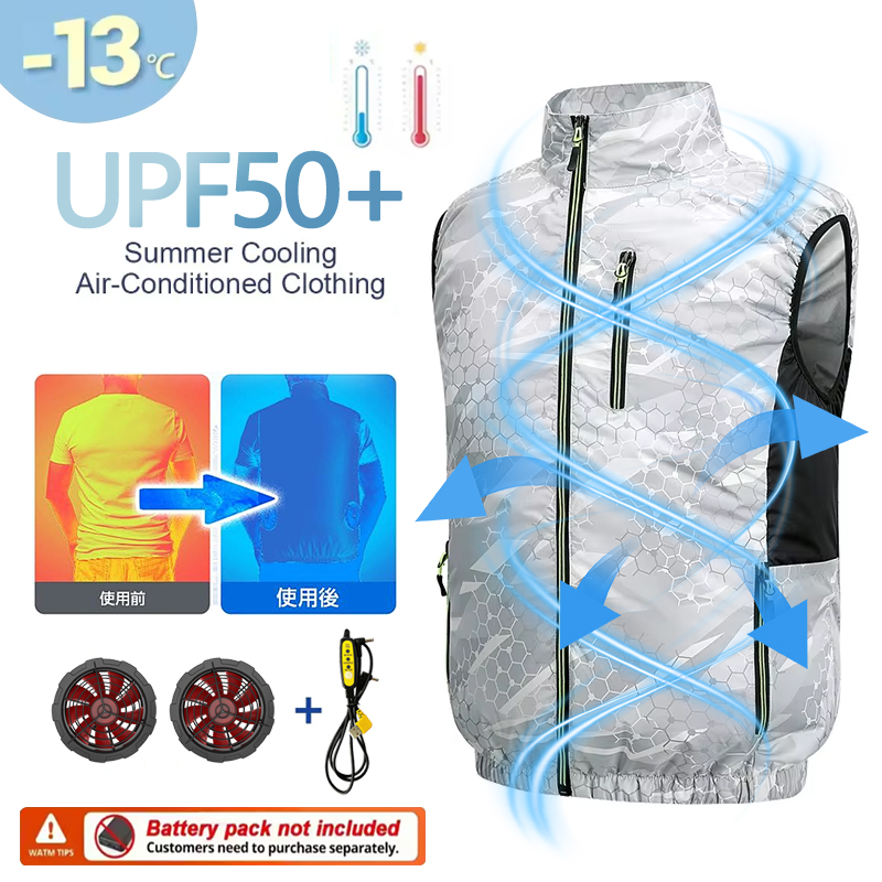 Fan Vest, Fan Jacket for Men a - Yours Clothing Summer Jackets 评论和价格