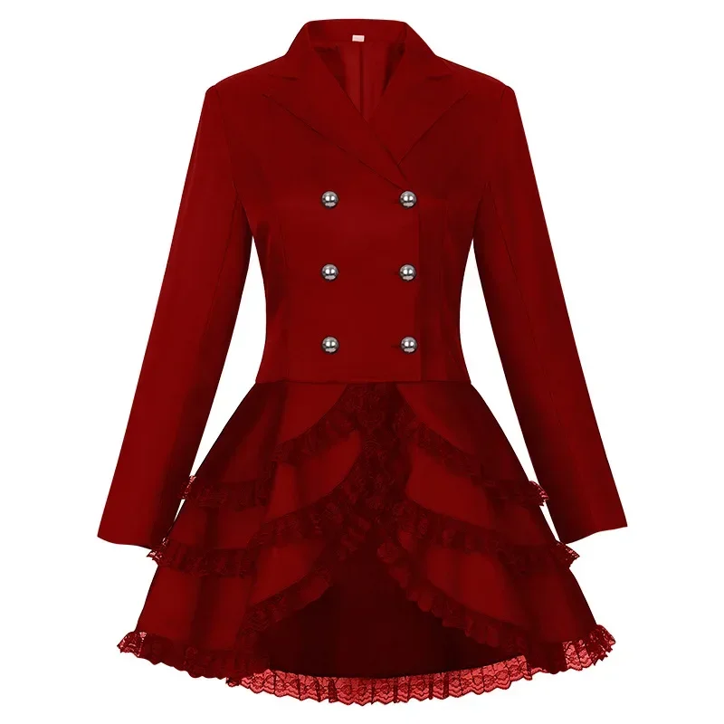 Women Gothic Dress Lace Perfor - Summer Renaissance Clothing 评论和价格