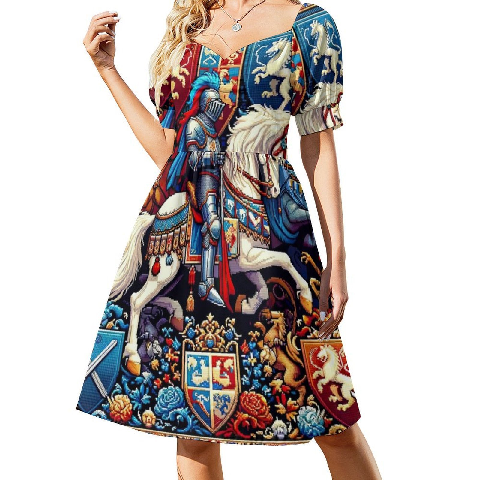 Seamless Pattern Knight Kingdo - Summer Clothing Design 评论和价格