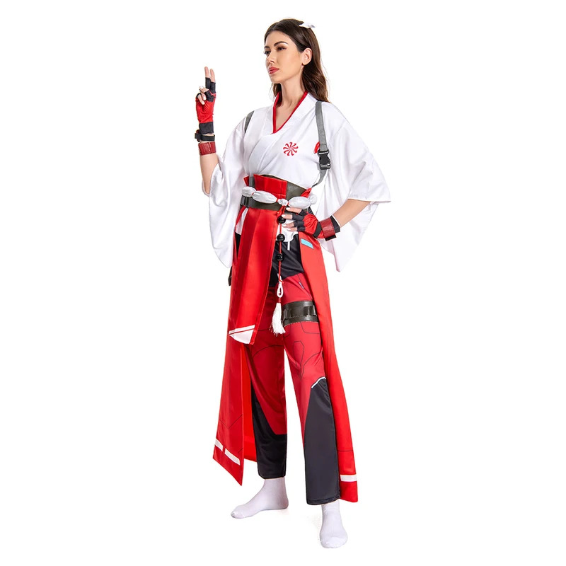Game OW Kiriko Cosplay Costume - Romper Playsuit Women 评论和价格