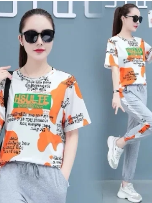 Summer New Thin Short Sleeve H - Summer Clothing Tagline 评论和价格