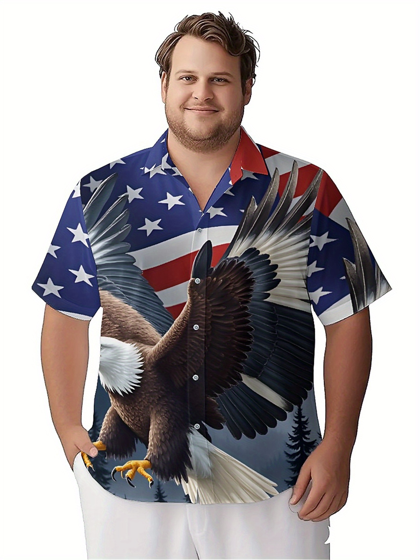 Men's Plus Size Hawaiian Shirt - Summer Clothing Patterns 评论和价格