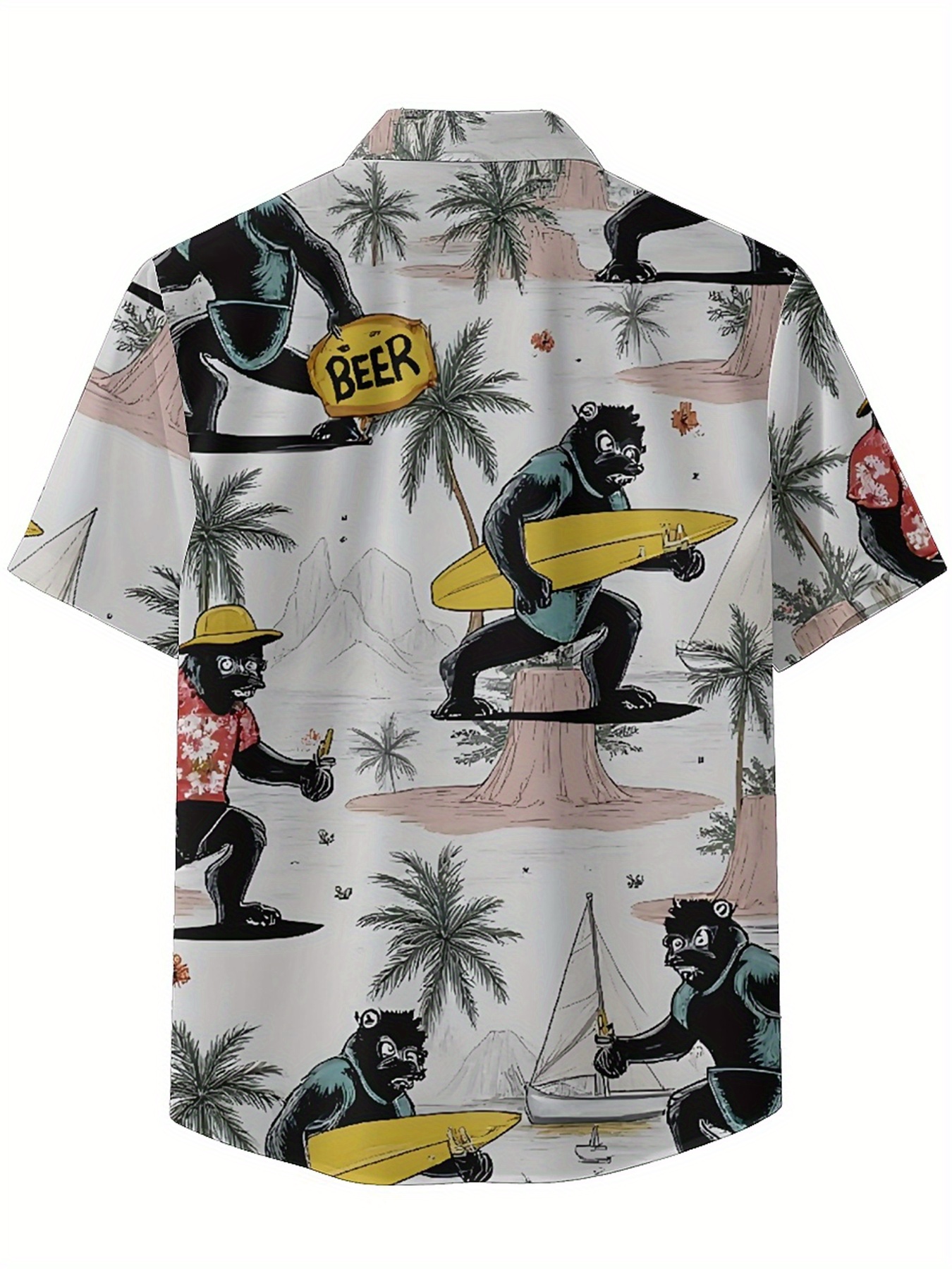 Men's Plus Size Hawaiian Shirt - Summer Clothing Patterns 评论和价格