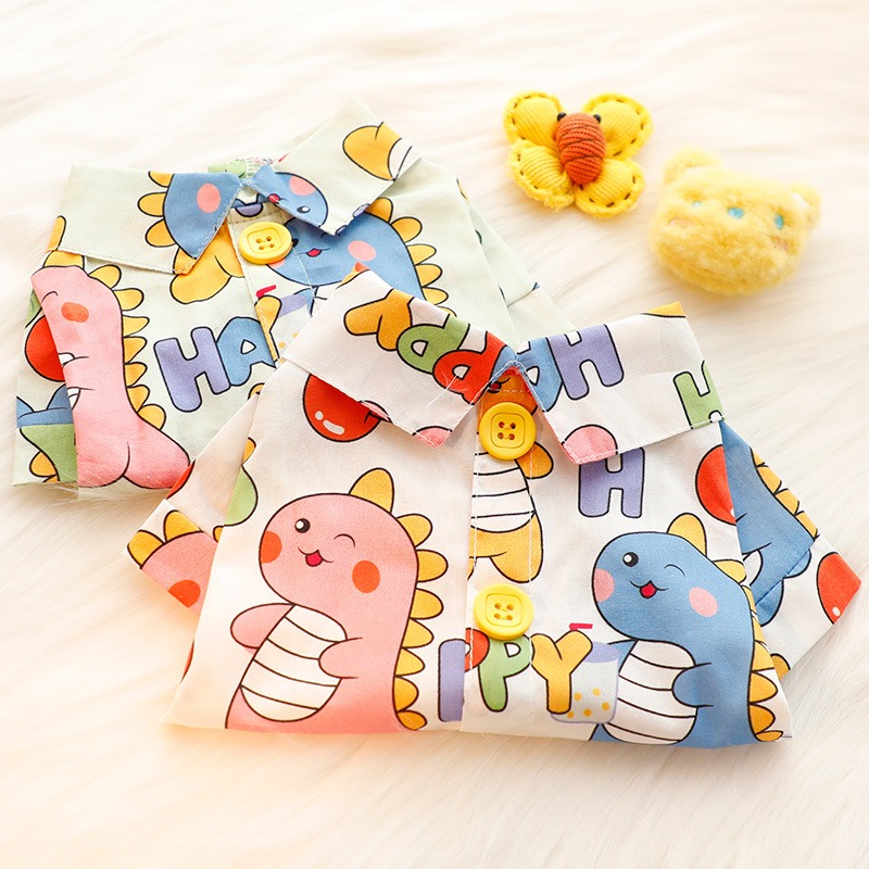 Cartoon Dinosaur Pet Shirt Thi - Summer Dog Clothing 评论和价格