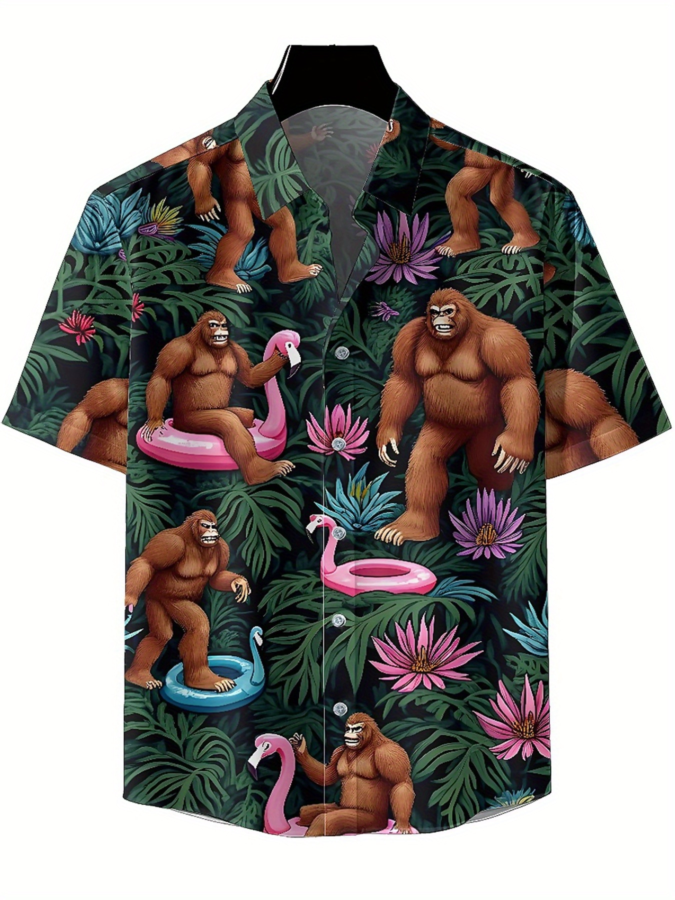 Men's Plus Size Hawaiian Shirt - Summer Clothing Patterns 评论和价格