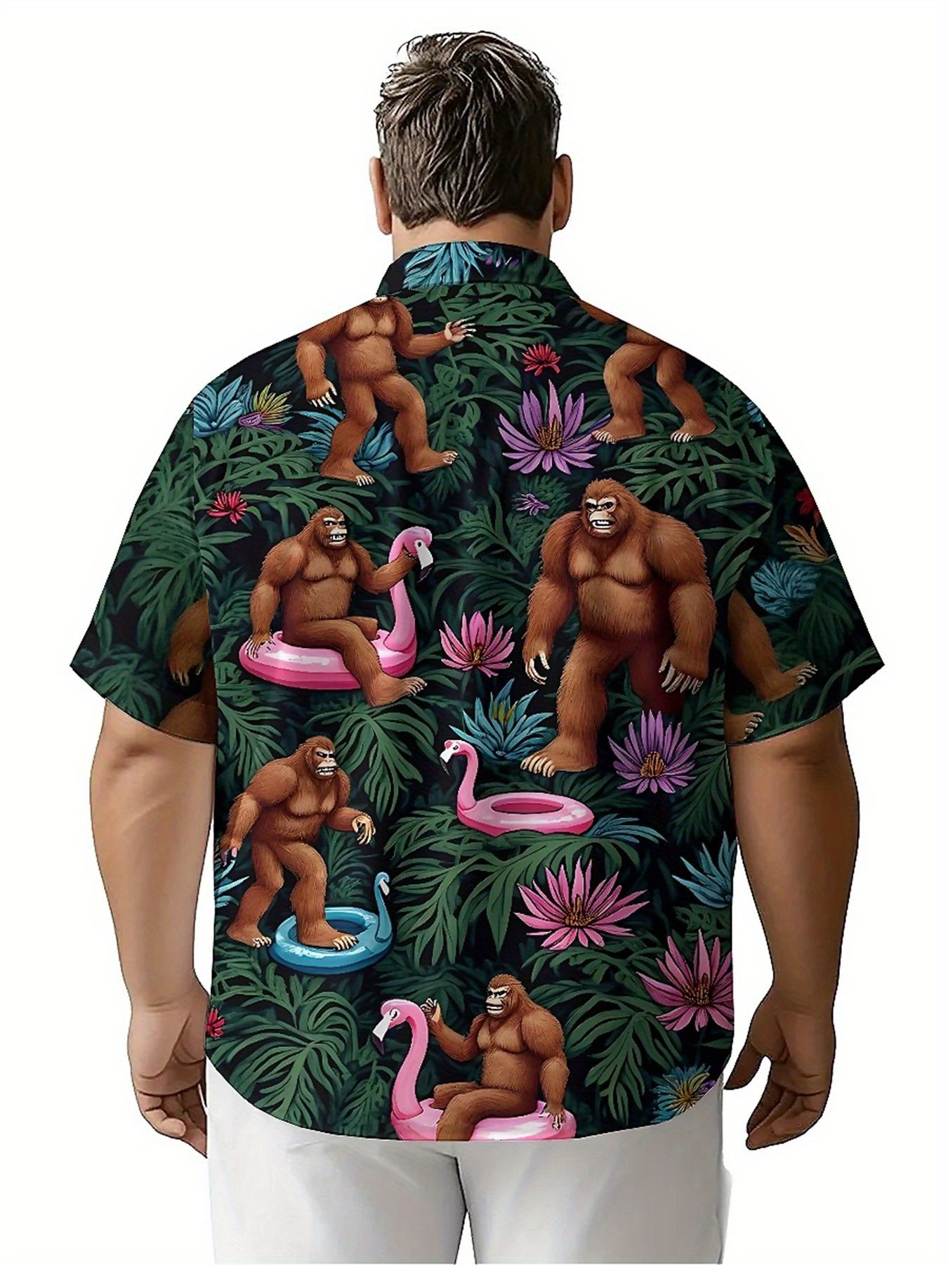 Men's Plus Size Hawaiian Shirt - Summer Clothing Patterns 评论和价格
