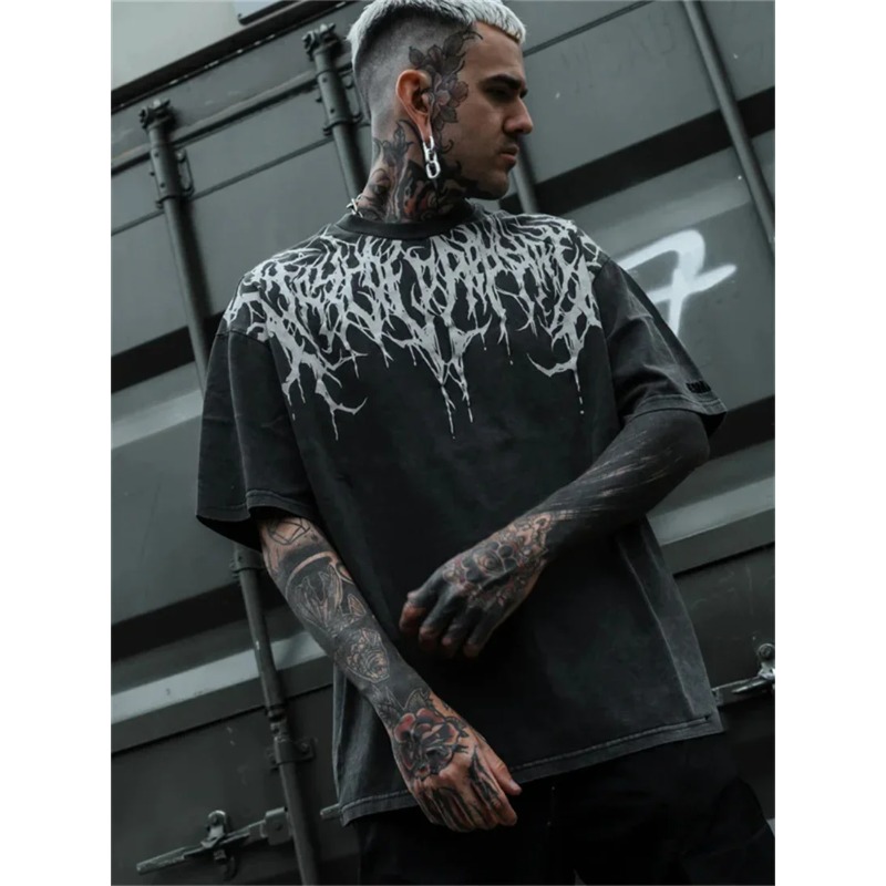 Gothic Style Men's Fashion Coo - Summer Goth Clothing 评论和价格