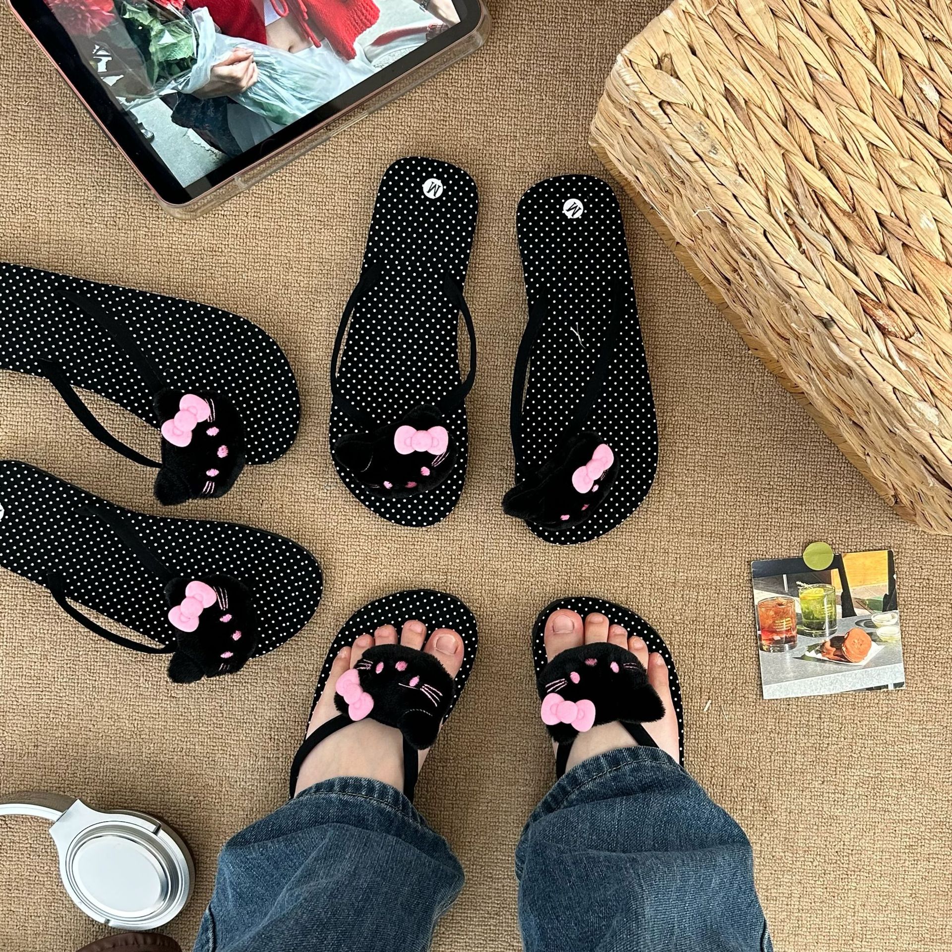Hello Kitty Cartoon Flip-flops - Summer Kids Clothing 评论和价格