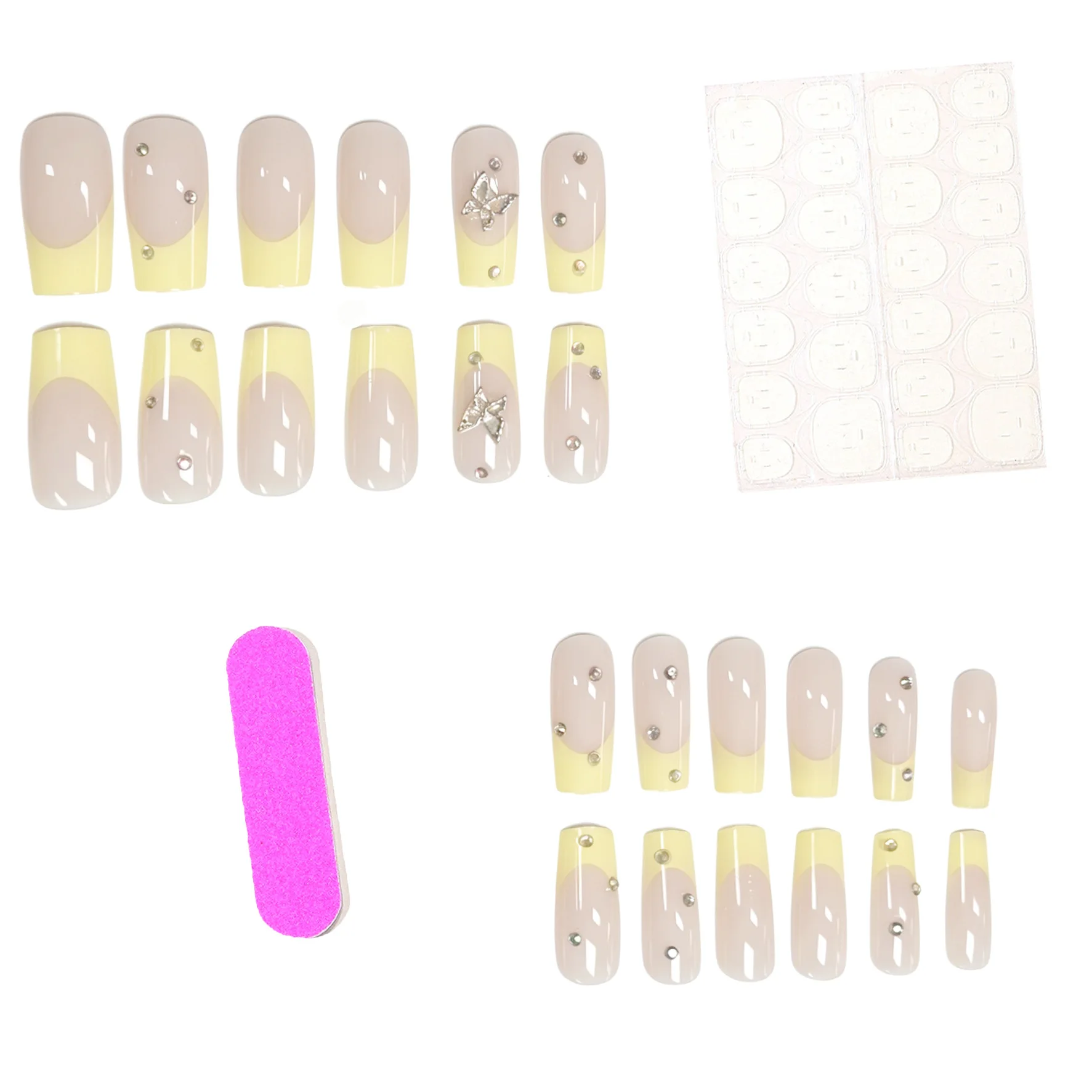 24 pieces of nude pink pressed - Summer Clothing Tips 评论和价格