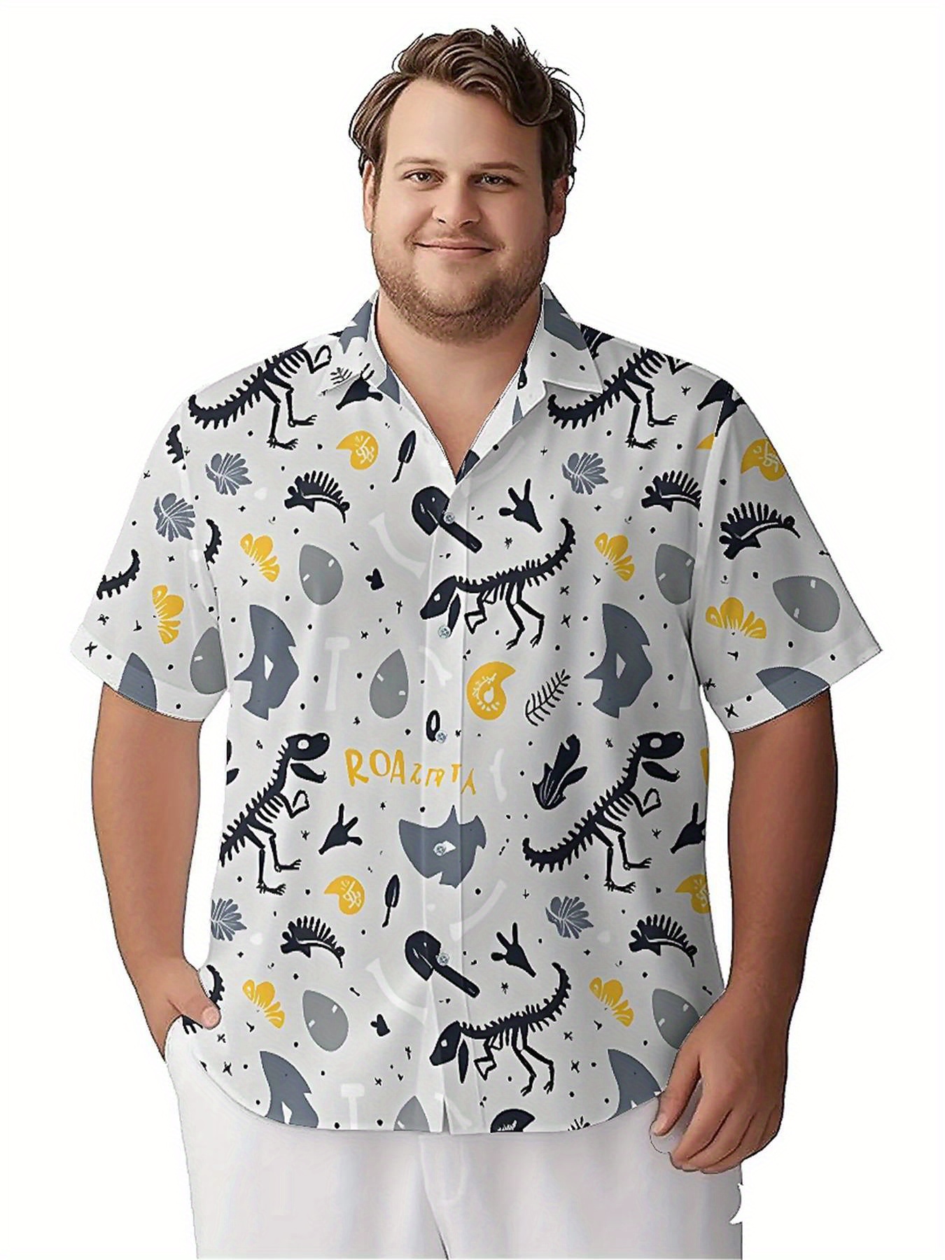 Men's Plus Size Hawaiian Shirt - Summer Clothing Patterns 评论和价格